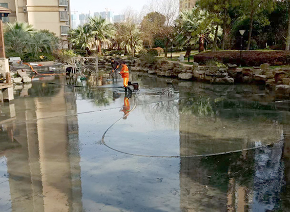 深圳景观池淤泥清理